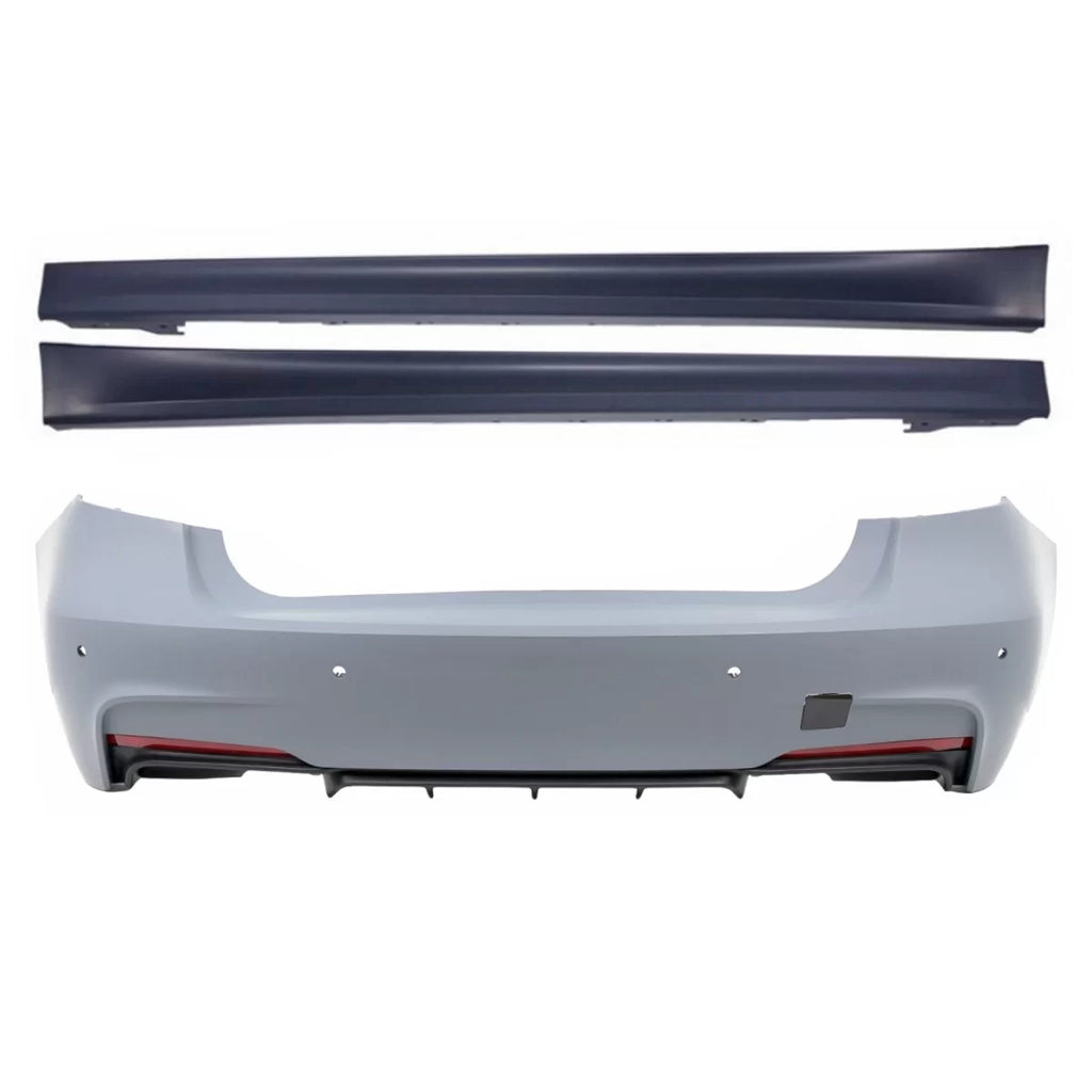Paraurti posteriore per BMW Serie 3 F30 (2011 e successivi) M-Technik design con Minigonne