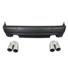 Paraurti posteriore per BMW Serie 5 E39 (1995-2003) Doppia uscita M5 design e Terminali di scarico ACS design