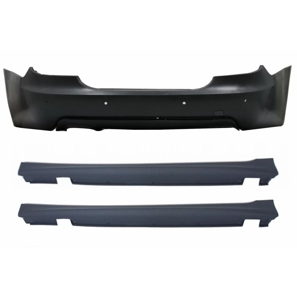 Paraurti posteriore per BMW Serie 5 E60 (2003-2007) M-Technik design con Minigonne