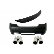 Paraurti posteriore per BMW Serie 5 E60 (2003-2007) M5 design con Terminali di scarico e Spoiler baule