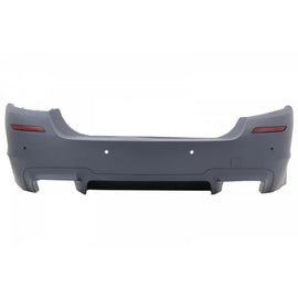 Paraurti posteriore per BMW Serie 5 F10 (2011-2017) con Minigonne e doppio doppio Terminali di scarico Fibra di carbonio