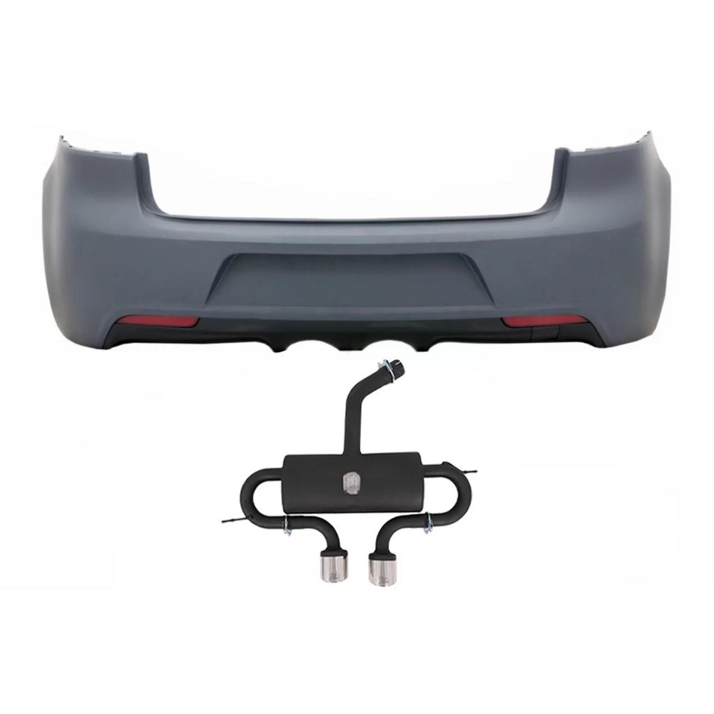 Paraurti posteriore con completo Sistema di scarico Catback per VW Golf VI (2008-2013) R20 design