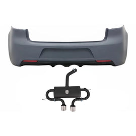 Paraurti posteriore con completo Sistema di scarico Catback per VW Golf VI (2008-2013) R20 design