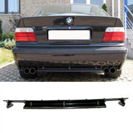 Diffusore paraurti posteriore per BMW 3 E36 90-99 M3 (per M3 paraurti solo) con 2 doppio scarico in plastica ABS 1pc