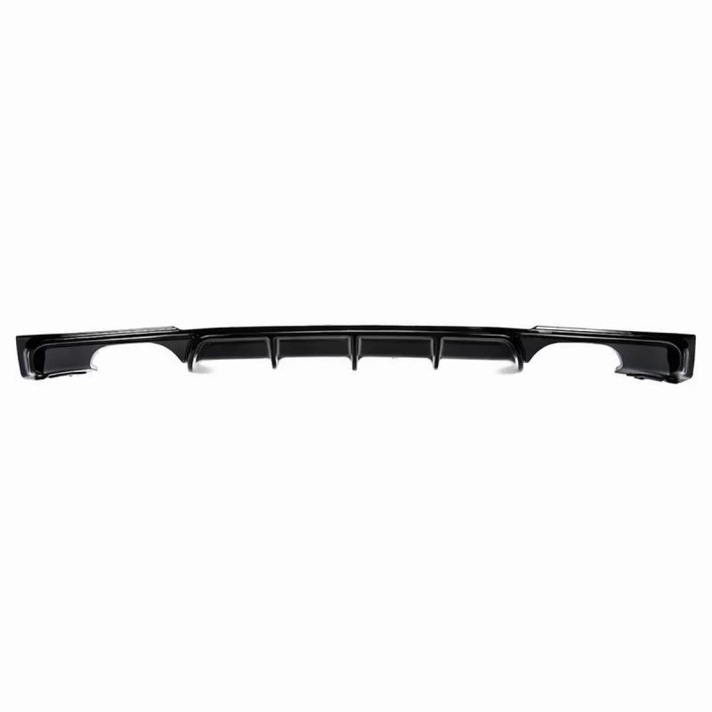 Diffusore paraurti posteriore per BMW 3 F30/F31 11-19 M-confezione Nero lucido con 2 sinistro e destro doppio scarico