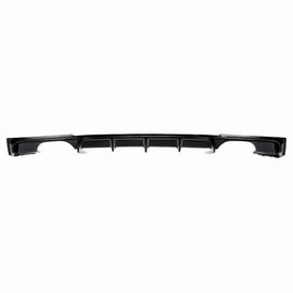 Diffusore paraurti posteriore per BMW 3 F30/F31 11-19 M-confezione Nero lucido con 2 sinistro e destro doppio scarico