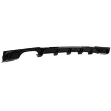 Diffusore paraurti posteriore per BMW 3 F30/F31 11-19 M-confezione Nero lucido con 1 sinistro doppio scarico uscite