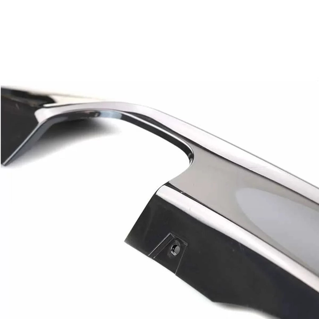 Diffusore paraurti posteriore per BMW 3 F30/F31 11-19 M-Tech Nero opaco con 1 sinistro doppio Uscita di scarico
