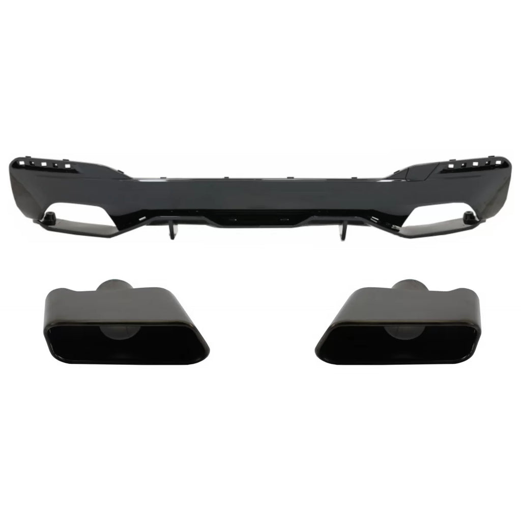 Diffusore paraurti posteriore per BMW Serie 5 G30 G31 berlina Touring (2017 e successivi) con Terminali di scarico M