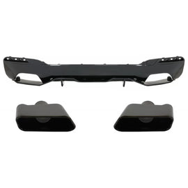 Diffusore paraurti posteriore per BMW Serie 5 G30 G31 berlina Touring (2017 e successivi) con Terminali di scarico M