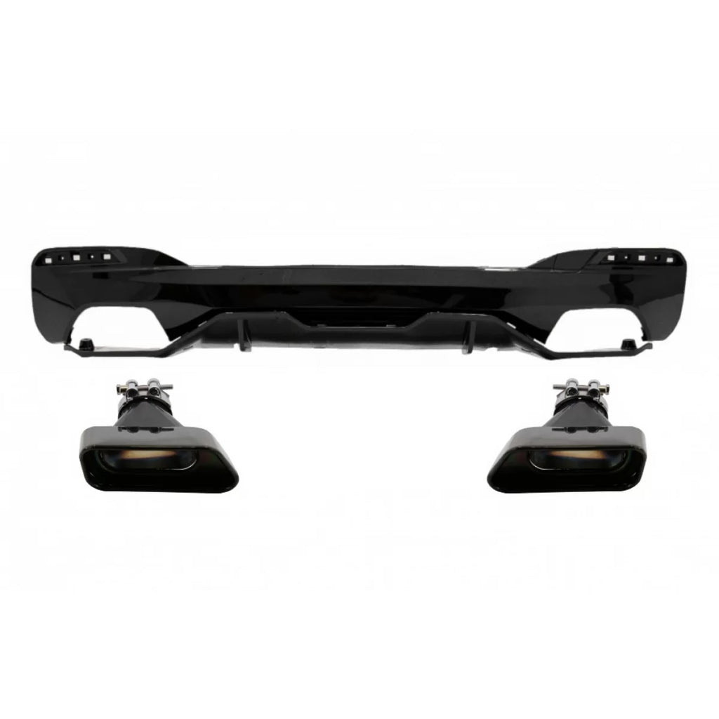 Diffusore paraurti posteriore per BMW Serie 5 G30 G31 berlina Touring (2017 e successivi) con Terminali di scarico M