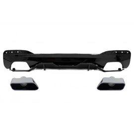 Diffusore paraurti posteriore per BMW Serie 5 G30 G31 berlina Touring (2017 e successivi) con Terminali di scarico M