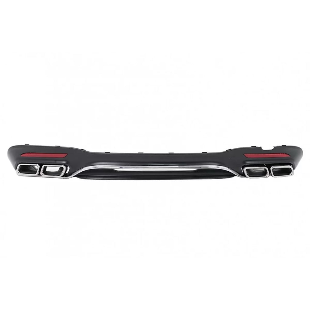Diffusore paraurti posteriore con cromato Terminali di scarico per Mercedes Classe S W222 restyling Sport Line