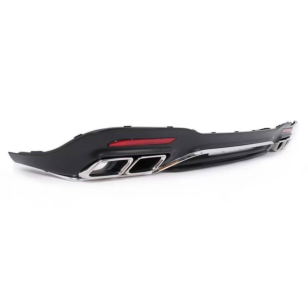 Diffusore paraurti posteriore con cromato Terminali di scarico per Mercedes Classe S W222 restyling Sport Line