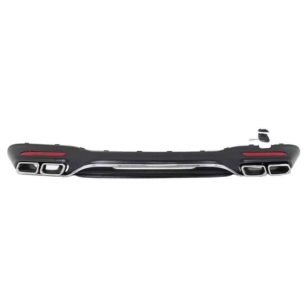 Diffusore paraurti posteriore con cromato Terminali di scarico per Mercedes Classe S W222 restyling Sport Line