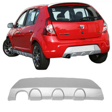 Carica l'immagine nel visualizzatore di Gallery, Diffusore paraurti posteriore per Dacia Sandero 08-12 in ABS plastica 1pc