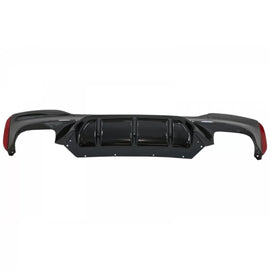 Diffusore paraurti posteriore con Terminali di scarico nero per BMW Serie 5 G30 G31 berlina Touring (2017 e successivi)