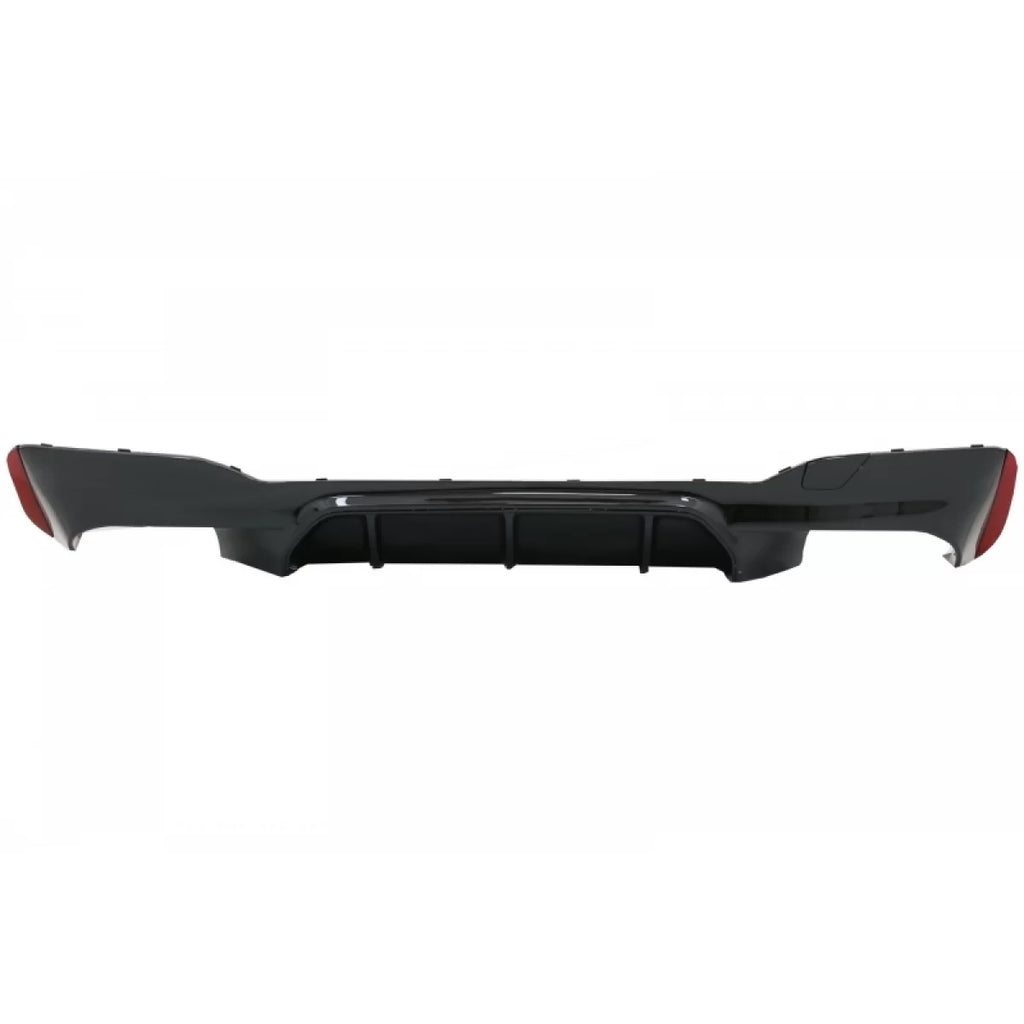 Diffusore paraurti posteriore con Terminali di scarico nero per BMW Serie 5 G30 G31 berlina Touring (2017 e successivi)