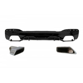 Diffusore paraurti posteriore con Terminali di scarico per BMW Serie 5 G30 G31 berlina Touring (2017 e successivi) M