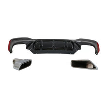 Diffusore paraurti posteriore con Terminali di scarico cromato per BMW Serie 5 G30 G31 berlina Touring (2017