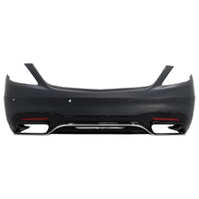 Paraurti posteriore con diffusore e Terminali di scarico cromato per Mercedes Classe S W222 restyling berlina