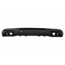 Diffusore paraurti posteriore con Terminali di scarico per Mercedes Classe C W205 (2014-2020) e Spoiler baule Nero
