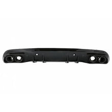 Diffusore paraurti posteriore con Terminali di scarico per Mercedes Classe C W205 (2014-2020) e Spoiler baule Nero