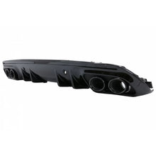 Diffusore paraurti posteriore con Terminali di scarico per Mercedes Classe C W205 (2014-2020) e Spoiler baule Nero