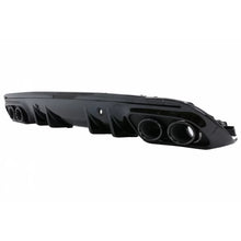 Diffusore paraurti posteriore con Terminali di scarico per Mercedes Classe C W205 (2014-2020) e Spoiler baule Nero
