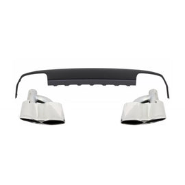 Diffusore paraurti posteriore con Terminali di scarico per Mercedes Classe E W212 pre-restyling (2009-2013) E63 design