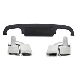 Diffusore paraurti posteriore con Terminali di scarico per Mercedes Classe S W221 (2005-2013)