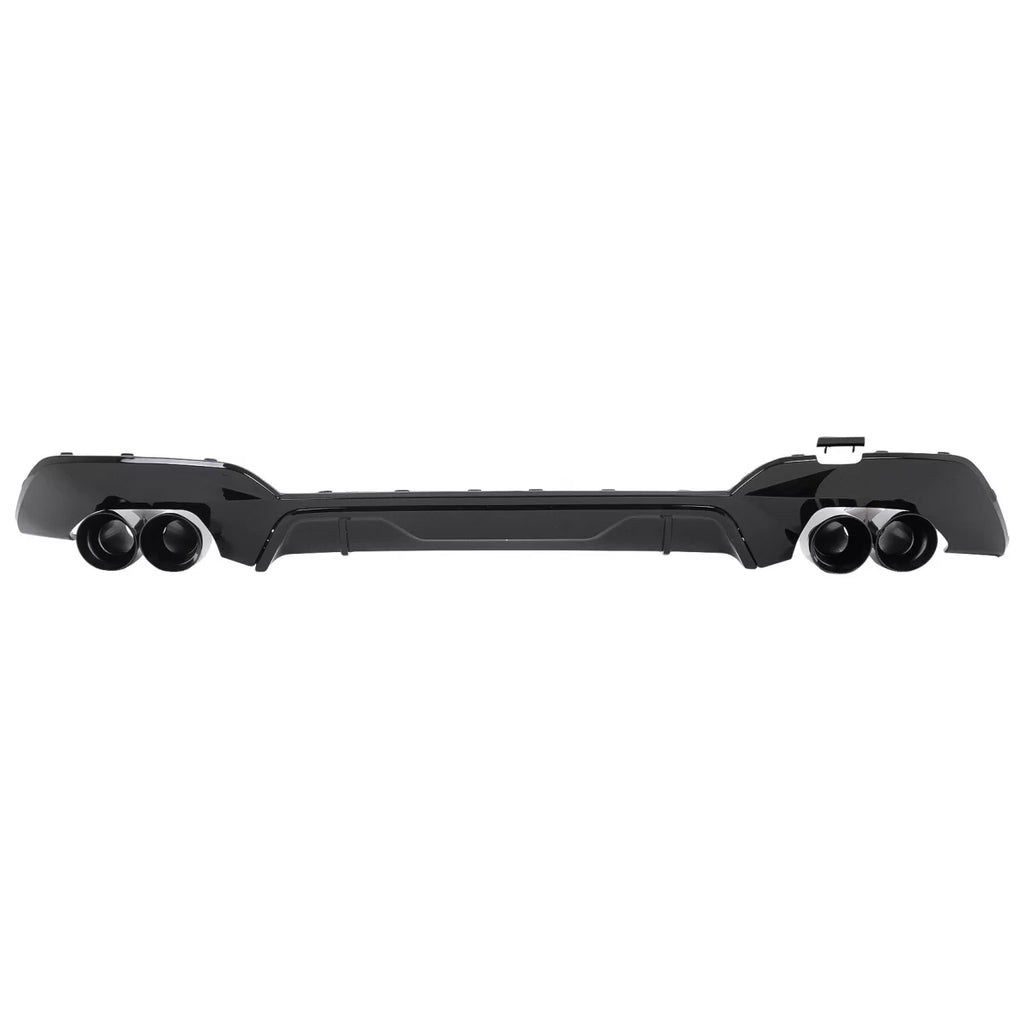 Diffusore paraurti posteriore con Terminali di scarico per BMW Serie 3 G20 G28 berlina G21 Touring (2018-06.2022) nero