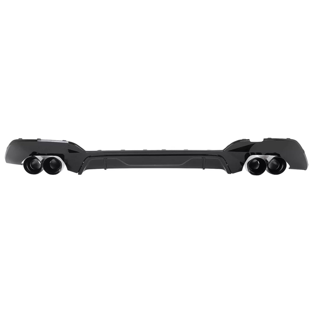 Diffusore paraurti posteriore con Terminali di scarico per BMW Serie 3 G20 G28 berlina G21 Touring (2018-06.2022) nero