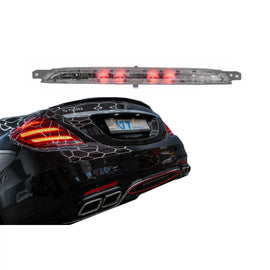 Diffusore paraurti posteriore Fendinebbia LED rosso per Mercedes Classe S W222 (2013-2020)