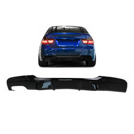 Diffusore paraurti posteriore sinistro Doppia uscita per BMW Serie 3 E90 E91 (2004-2012) M design Nero lucido