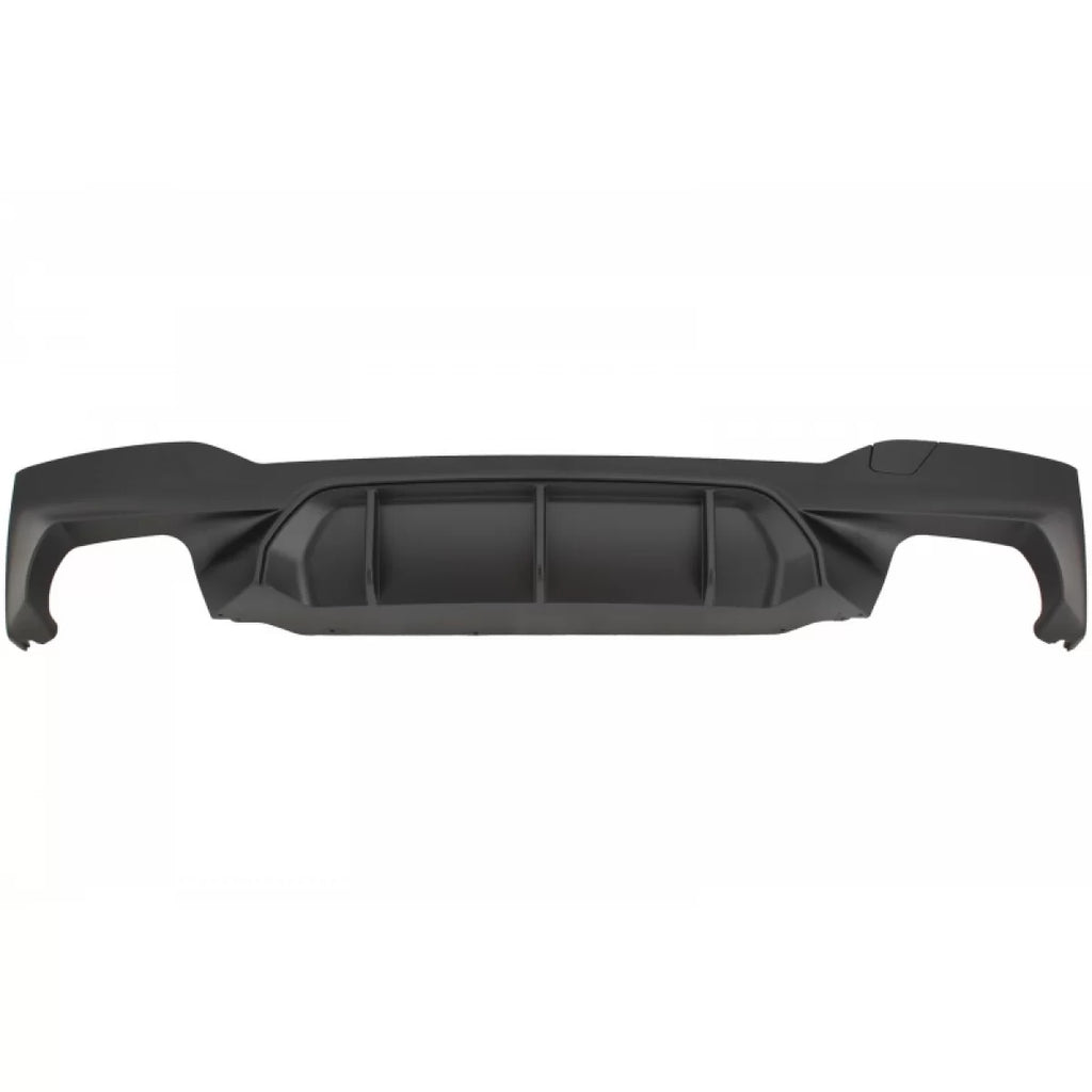 Diffusore paraurti posteriore Nero opaco con carbonio doppio Terminali di scarico per BMW Serie 5 G30 G31 2017