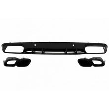 Diffusore paraurti posteriore per Mercedes-Benz Classe C C205 Coupe 14-21 A design 63 stile con nero Terminali