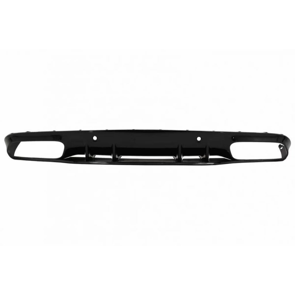 Diffusore paraurti posteriore per Mercedes-Benz Classe C C205 Coupe 14-21 A design 63 stile con nero Terminali