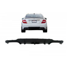 Diffusore paraurti posteriore per Mercedes-Benz Classe C W204 11-14 restyling A design C63 stile con 2 doppio Exhausts