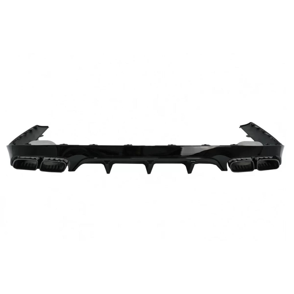Diffusore paraurti posteriore per Mercedes-Benz Classe E C238 Coupe / A238 Cabrio 16-19 A design 63 stile con nero