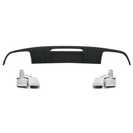 Diffusore paraurti posteriore per Mercedes CLS berlina W218 (2012-2017) con Terminali di scarico posteriore tubi solo