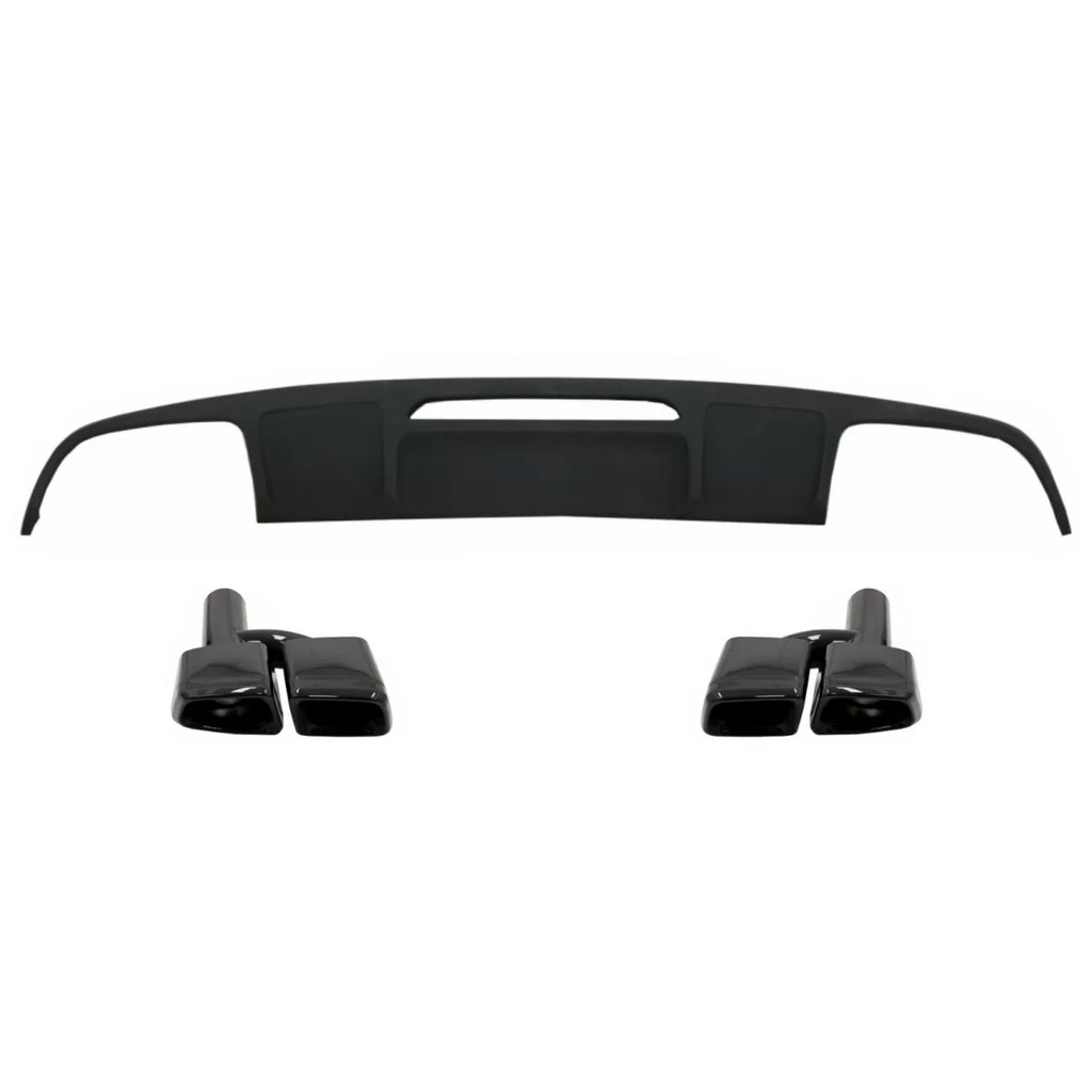 Diffusore paraurti posteriore per Mercedes CLS berlina W218 (2012-2017) con Terminali di scarico posteriore tubi solo