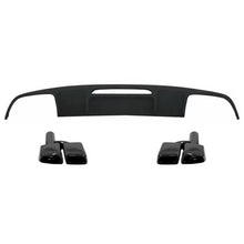 Carica l'immagine nel visualizzatore di Gallery, Diffusore paraurti posteriore per Mercedes CLS berlina W218 (2012-2017) con Terminali di scarico posteriore tubi solo