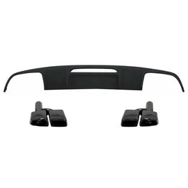 Diffusore paraurti posteriore per Mercedes CLS berlina W218 (2012-2017) con Terminali di scarico posteriore tubi solo