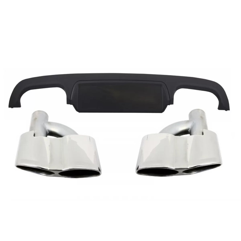Diffusore paraurti posteriore per Mercedes Classe S W221 (2005-2013) con Terminali di scarico