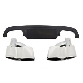 Diffusore paraurti posteriore per Mercedes Classe S W221 (2005-2013) con Terminali di scarico