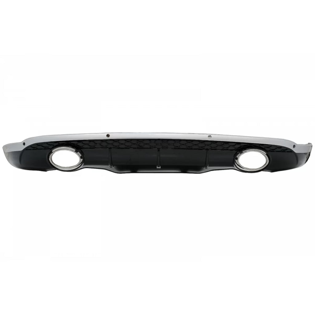 Diffusore paraurti posteriore con Pedane laterali per AUDI Q5 8R (11.2008-2016) S-Line design nero con cromato