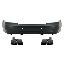 Paraurti posteriore con Terminali di scarico nero per Mercedes Classe S W221 (2005-2013) con PDC S65 design
