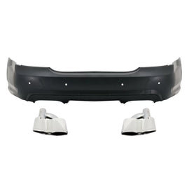 Paraurti posteriore con Terminali di scarico cromato per Mercedes Classe S W221 (2005-2013) S65 design