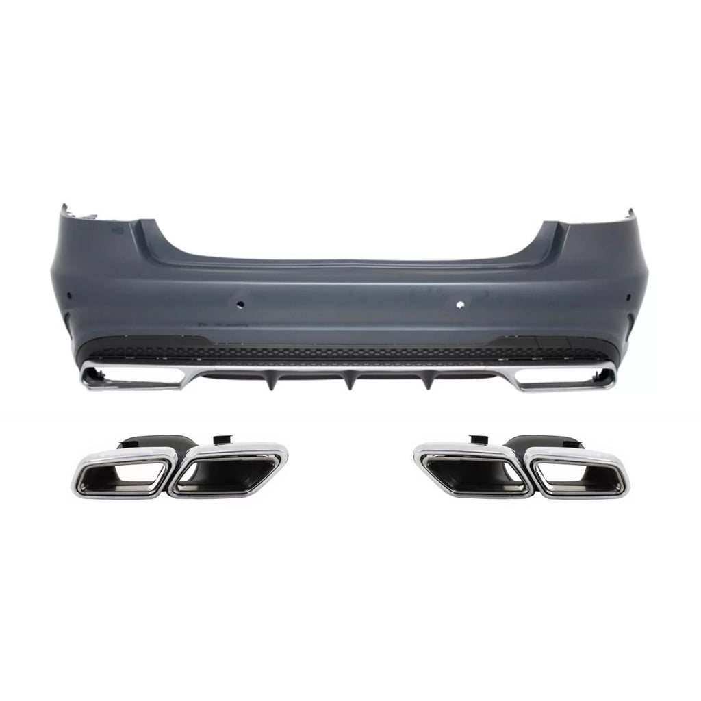 Paraurti posteriore con Terminali di scarico per MERCEDES Benz W212 Classe E restyling (2013 e successivi)